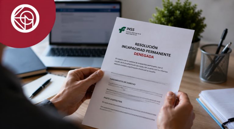 Resolución del INSS denegando una incapacidad permanente